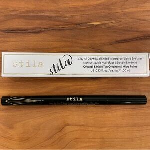 NWT STILA Stay All Day Dual-Ended Waterproof Liquid Eye Liner - INTENSE BLACK